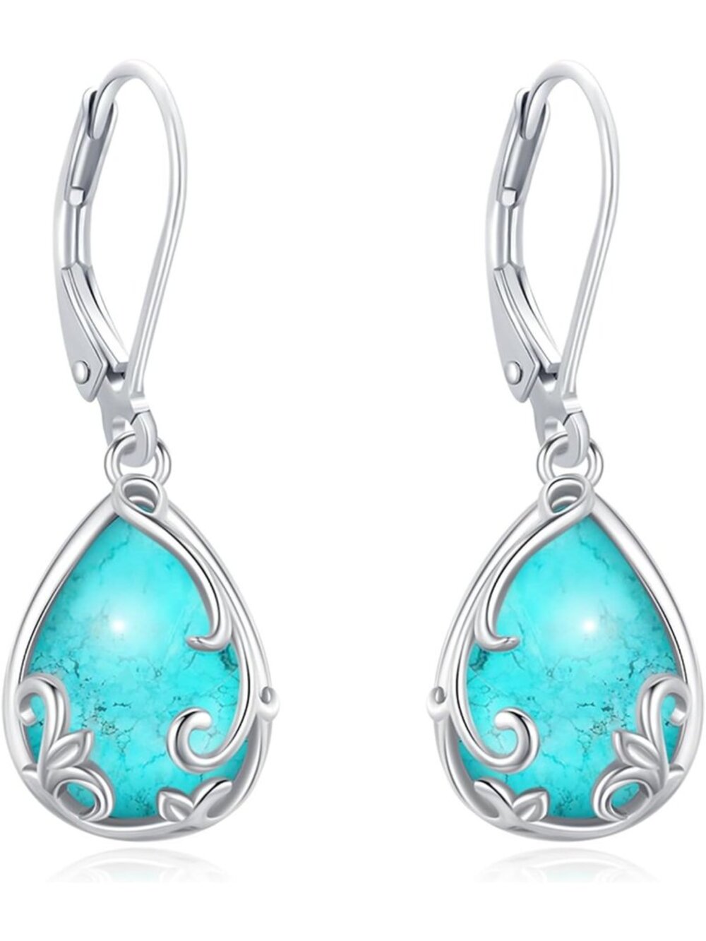 Sterling Silver Drop Dangle Earrings with Stunning Stone Accents for Women